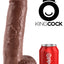 King Cock Brun Dildo 28 cm